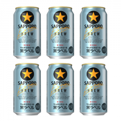 SAPPORO 黑牌 Extra Brew 特級生啤酒 （藍銀色） ( 限定釀造 ) 6入